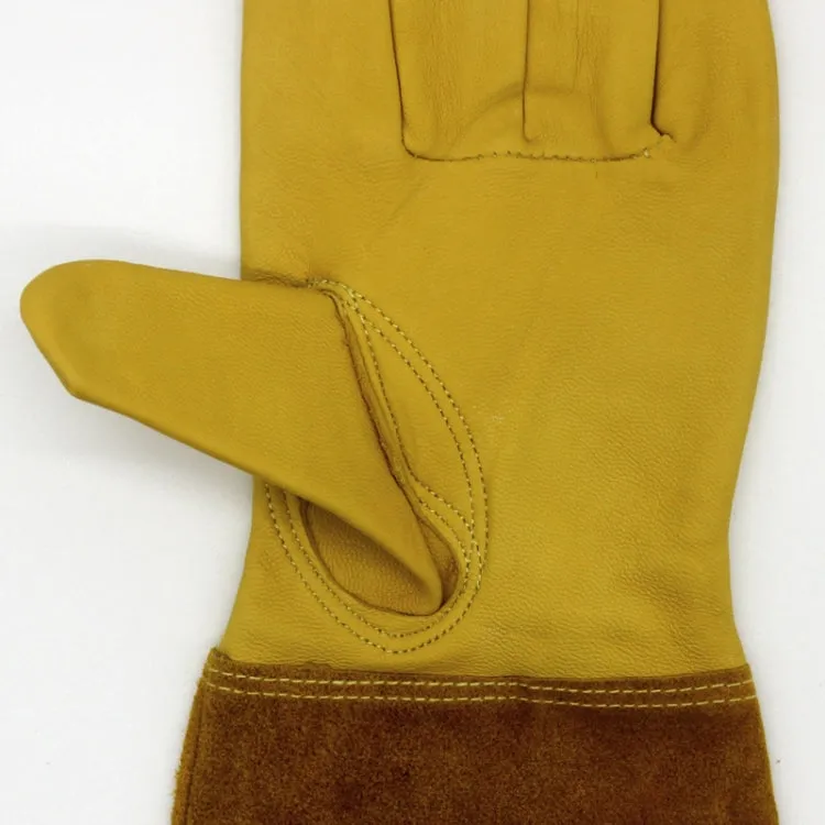 1 Pair JJ-GD305 Genuine Leather Stab-Resistant Cut-proof Garden Gloves, Size: XL