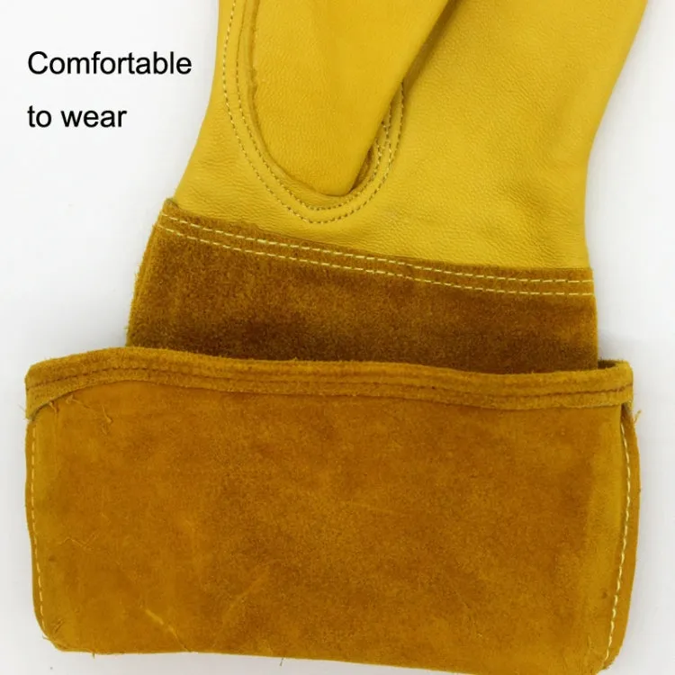 1 Pair JJ-GD305 Genuine Leather Stab-Resistant Cut-proof Garden Gloves, Size: XL