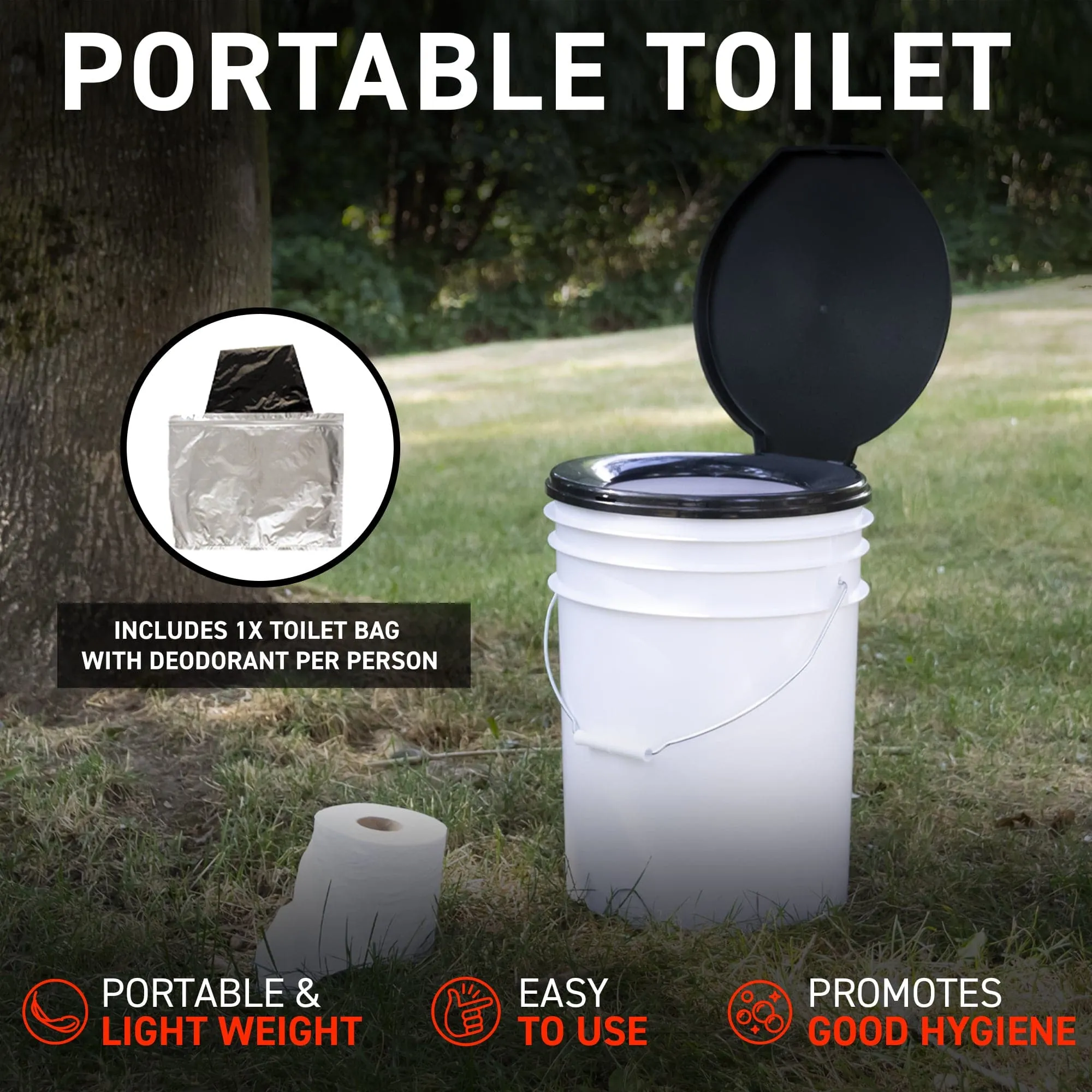 1 Person 72HRS Essential Toilet - Emergency Survival Kit