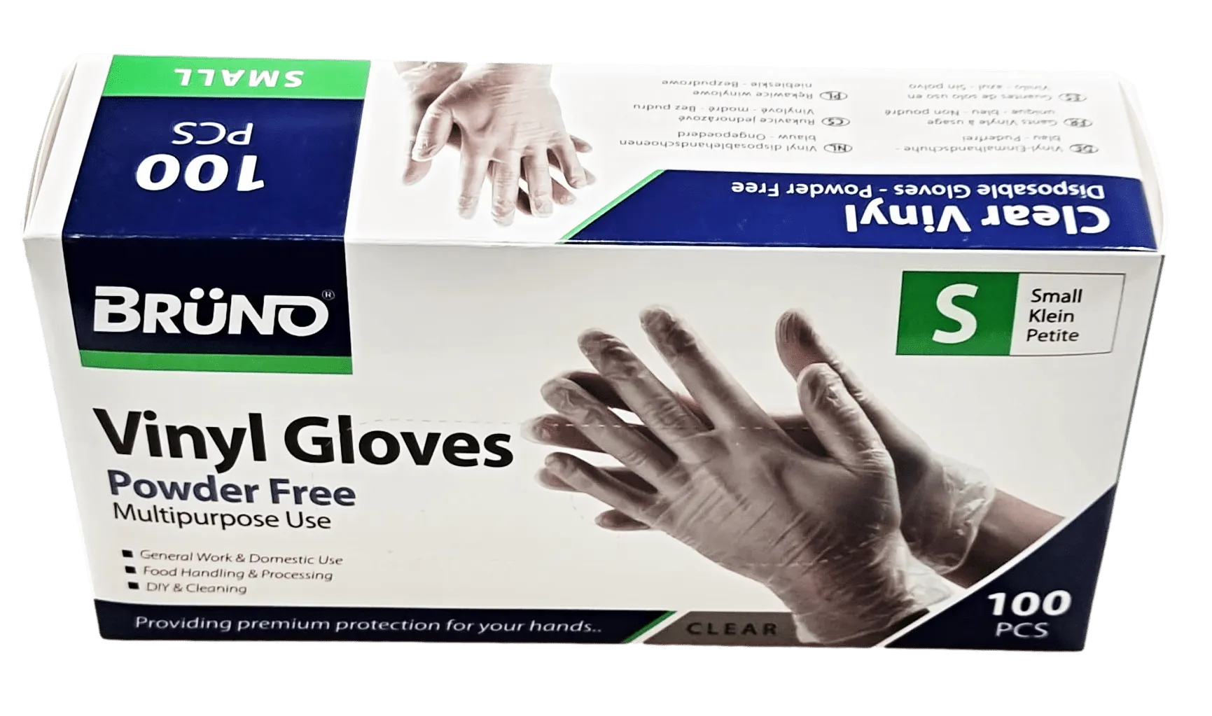 100 Small Disposable Vinyl Clear Examination Gloves Powder Free Latex Free Gloves VG001 (Parcel Rate)