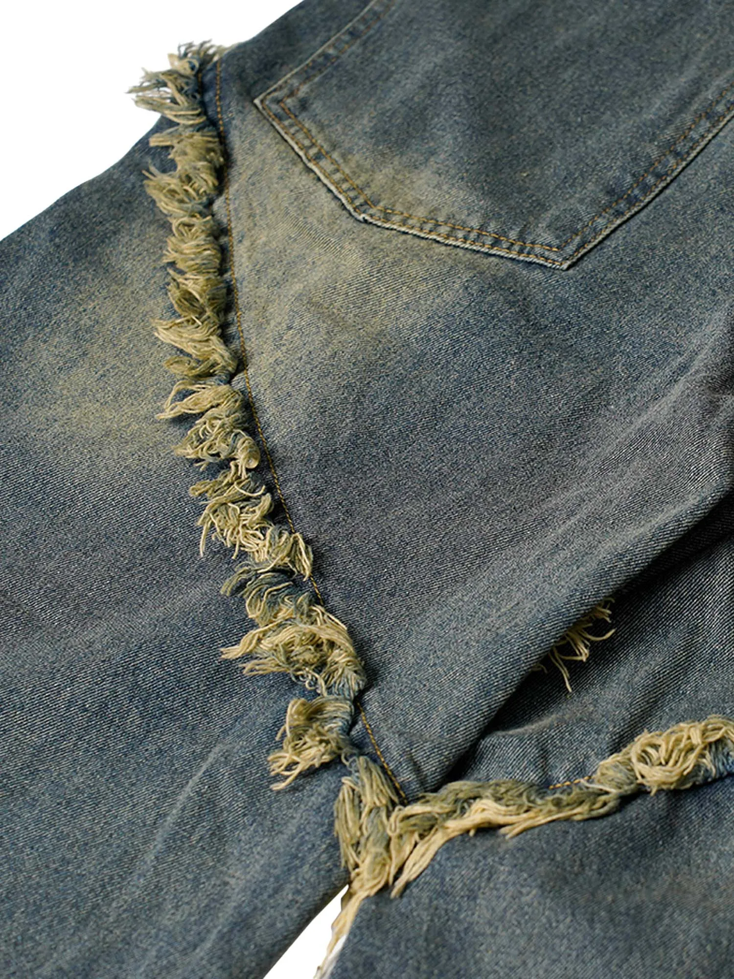 1984 High Street Hip Hop Washed Distressed Jeans - 2069