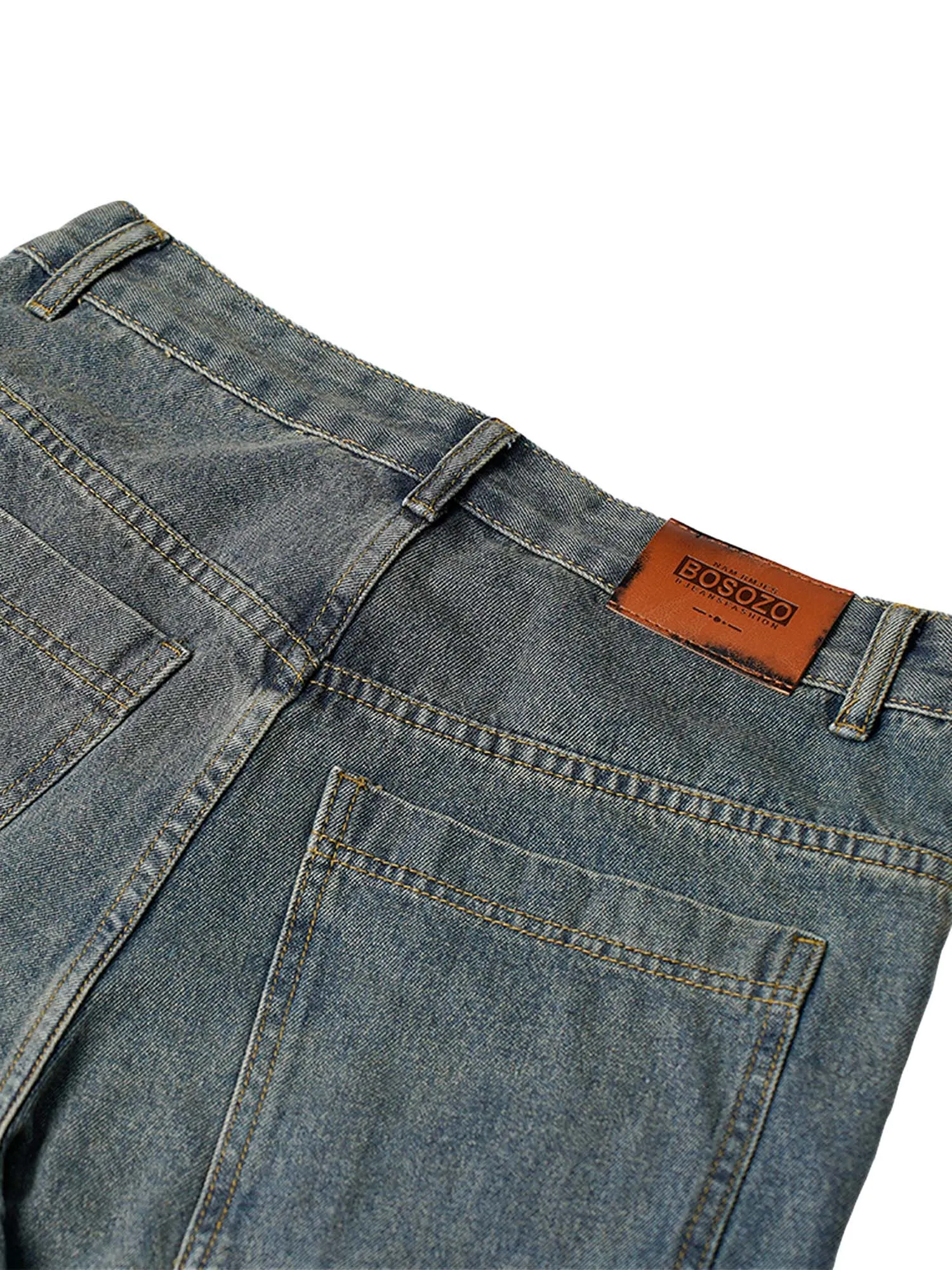 1984 High Street Hip Hop Washed Distressed Jeans - 2069