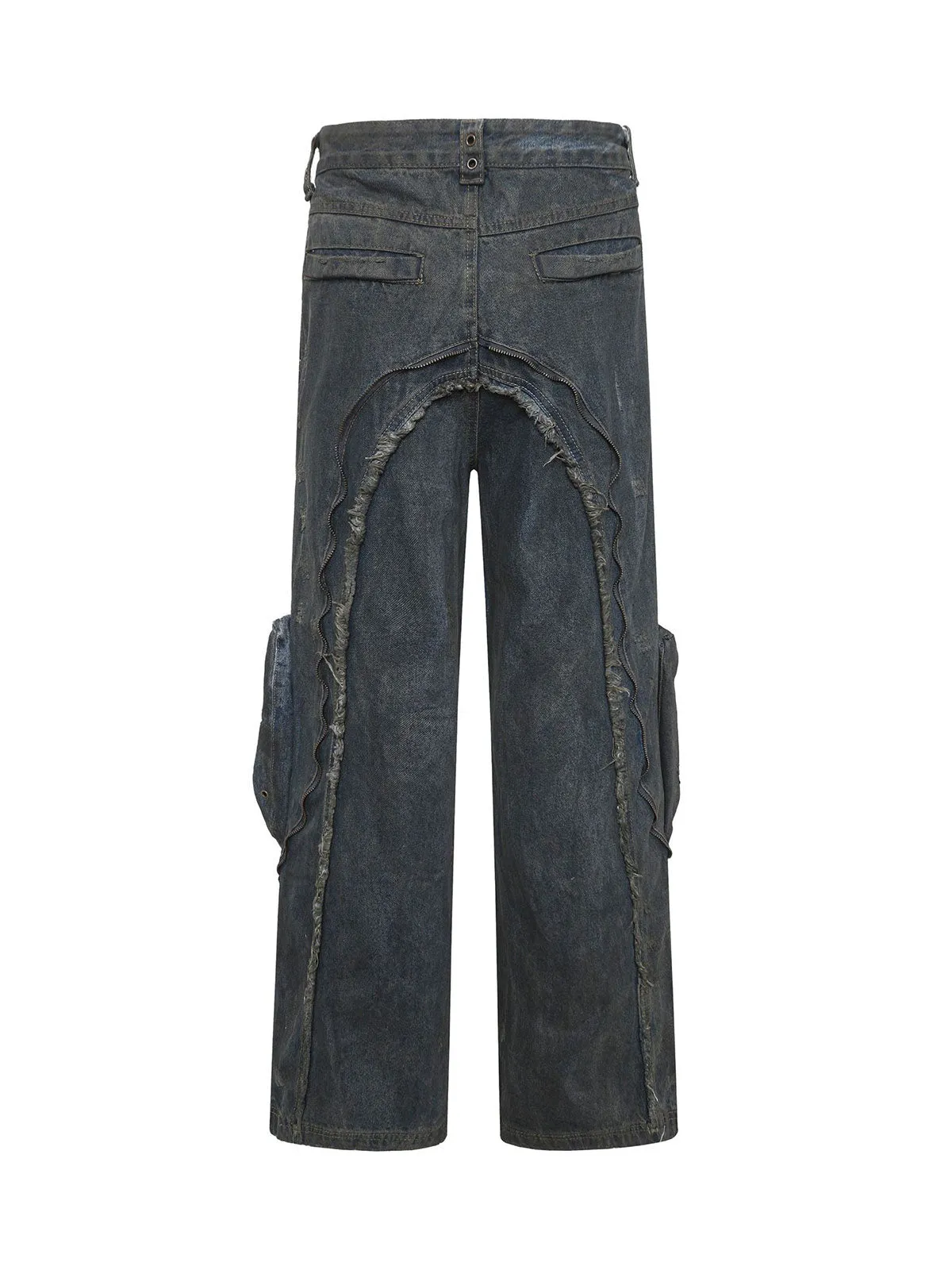 1984 Wasteland Style Washed Straight Leg Jeans