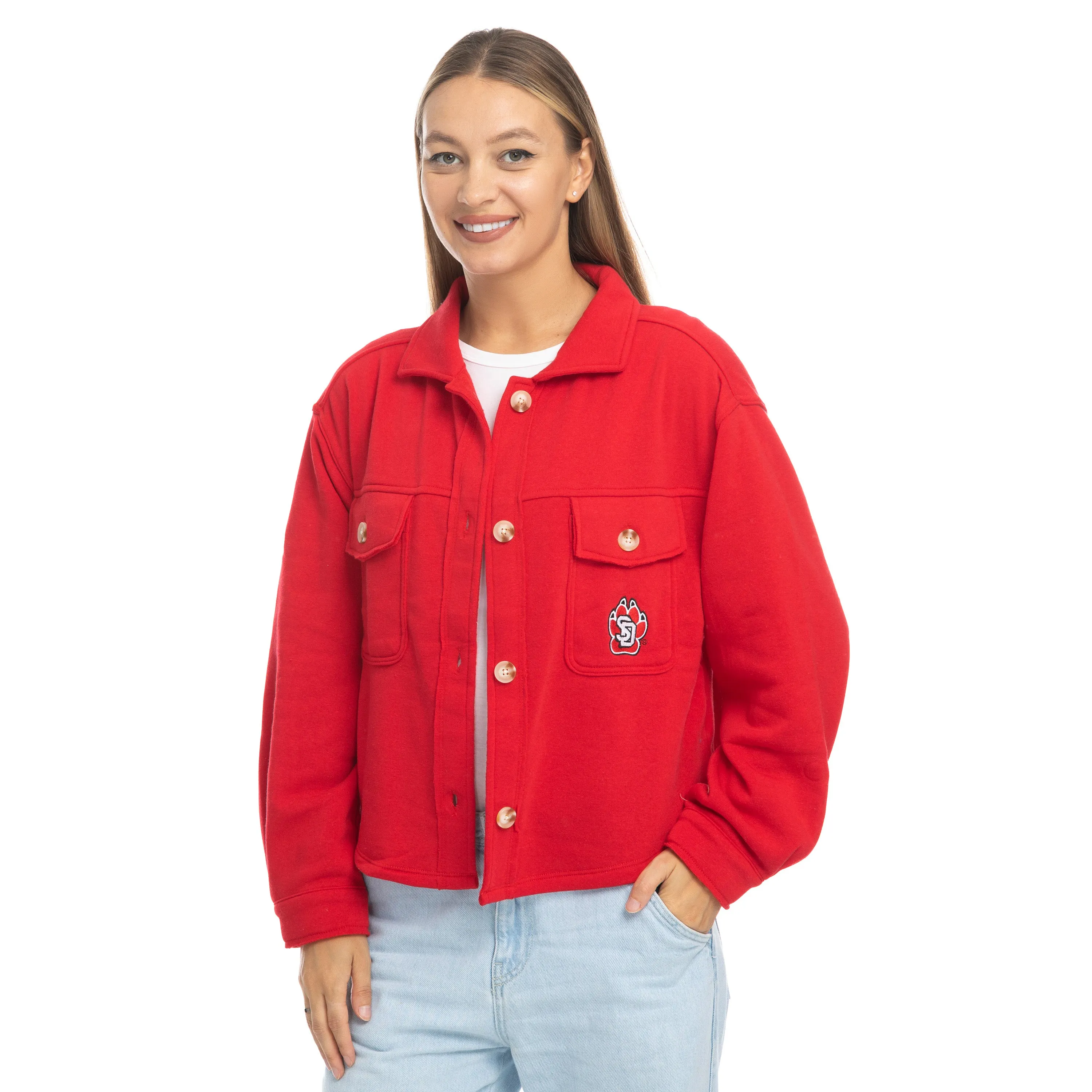 2024 Zoozatz Red Cropped Shacket