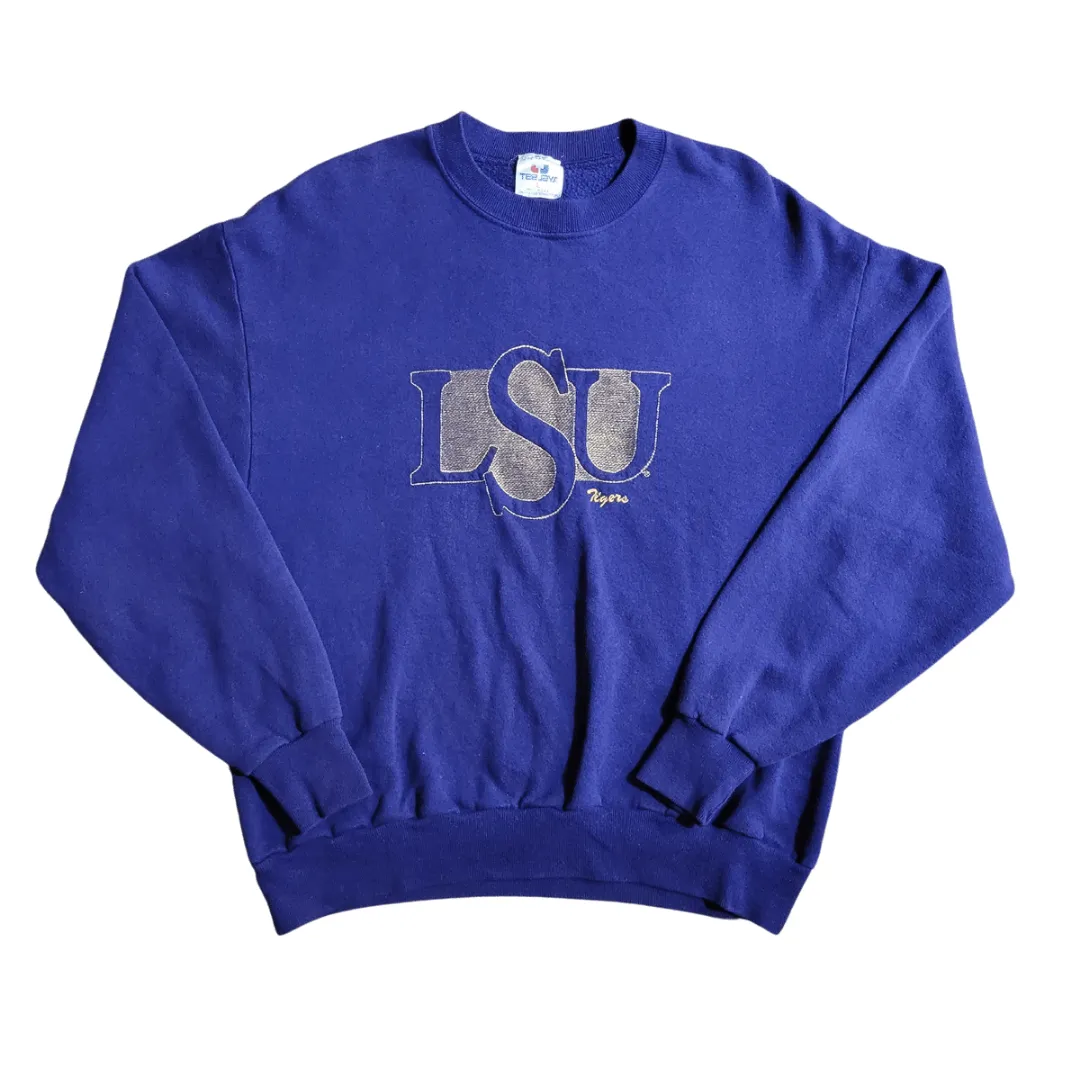 90'S VINTAGE UNIVERSITY OF LOUISIANA CREWNECK SWEATER