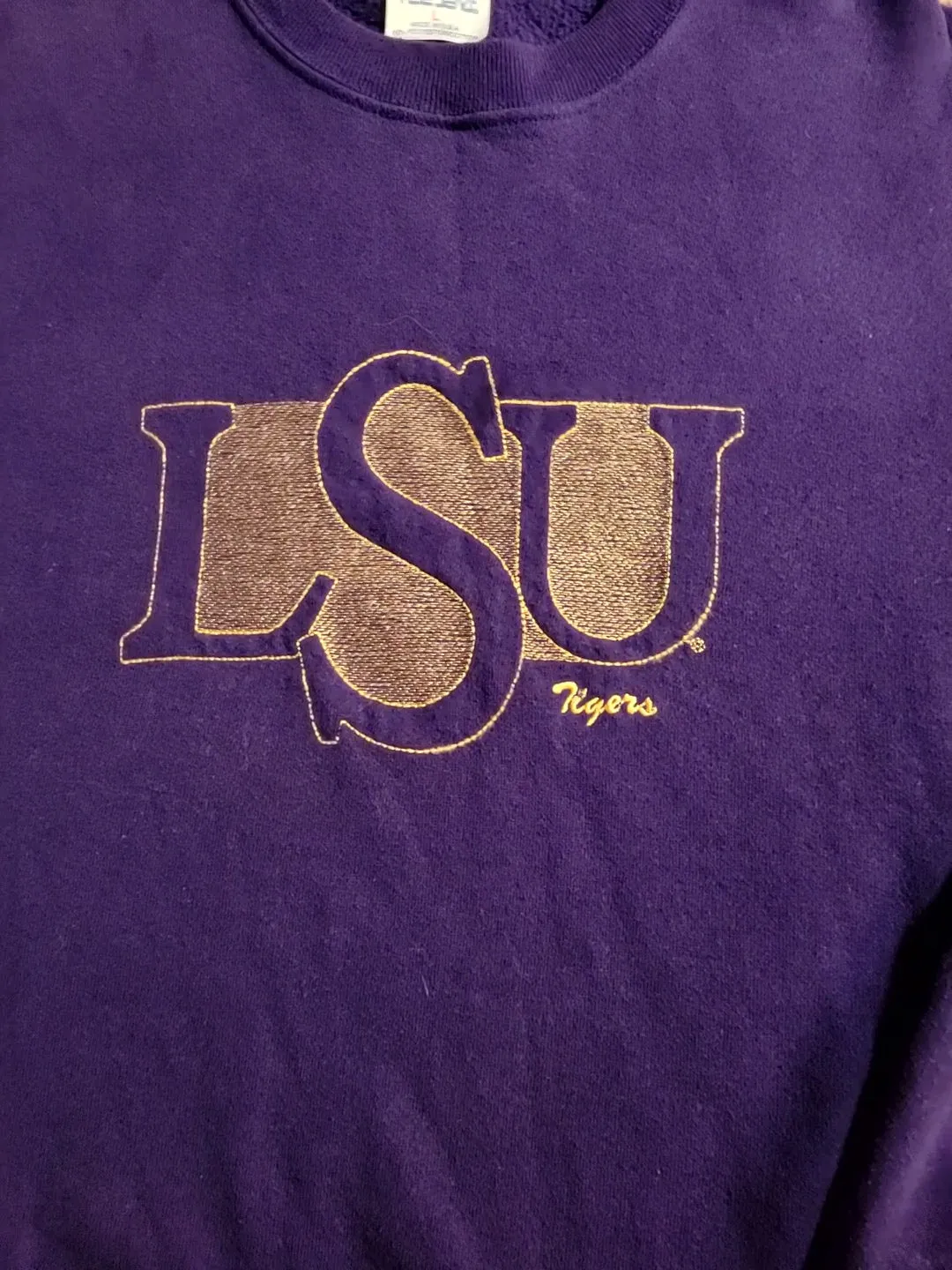 90'S VINTAGE UNIVERSITY OF LOUISIANA CREWNECK SWEATER