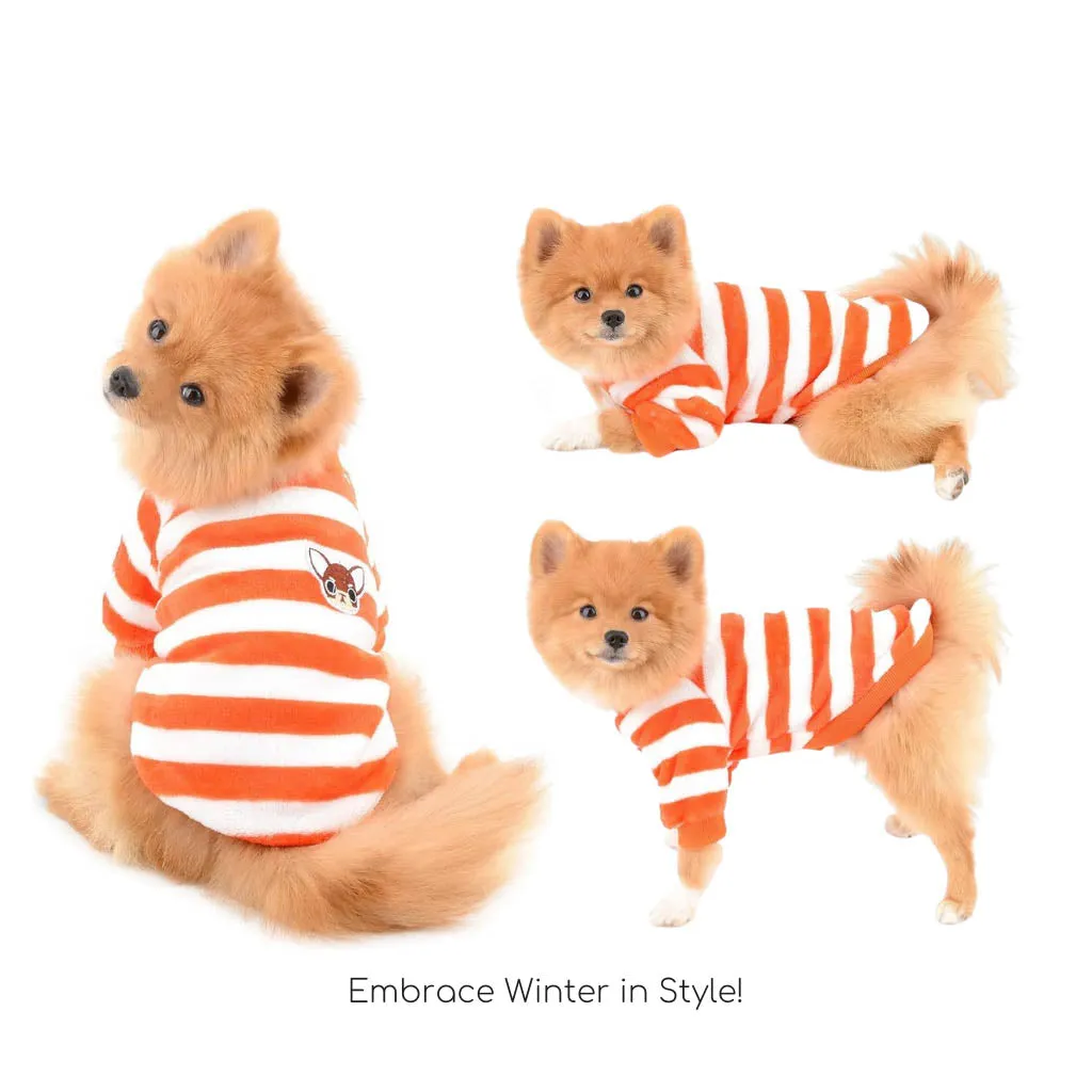 A a Pets' Cozy Fleece Sweater l Winter Clothes for Dogs and Cats