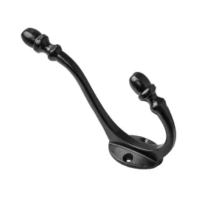 Acorn Coat Hook - Black