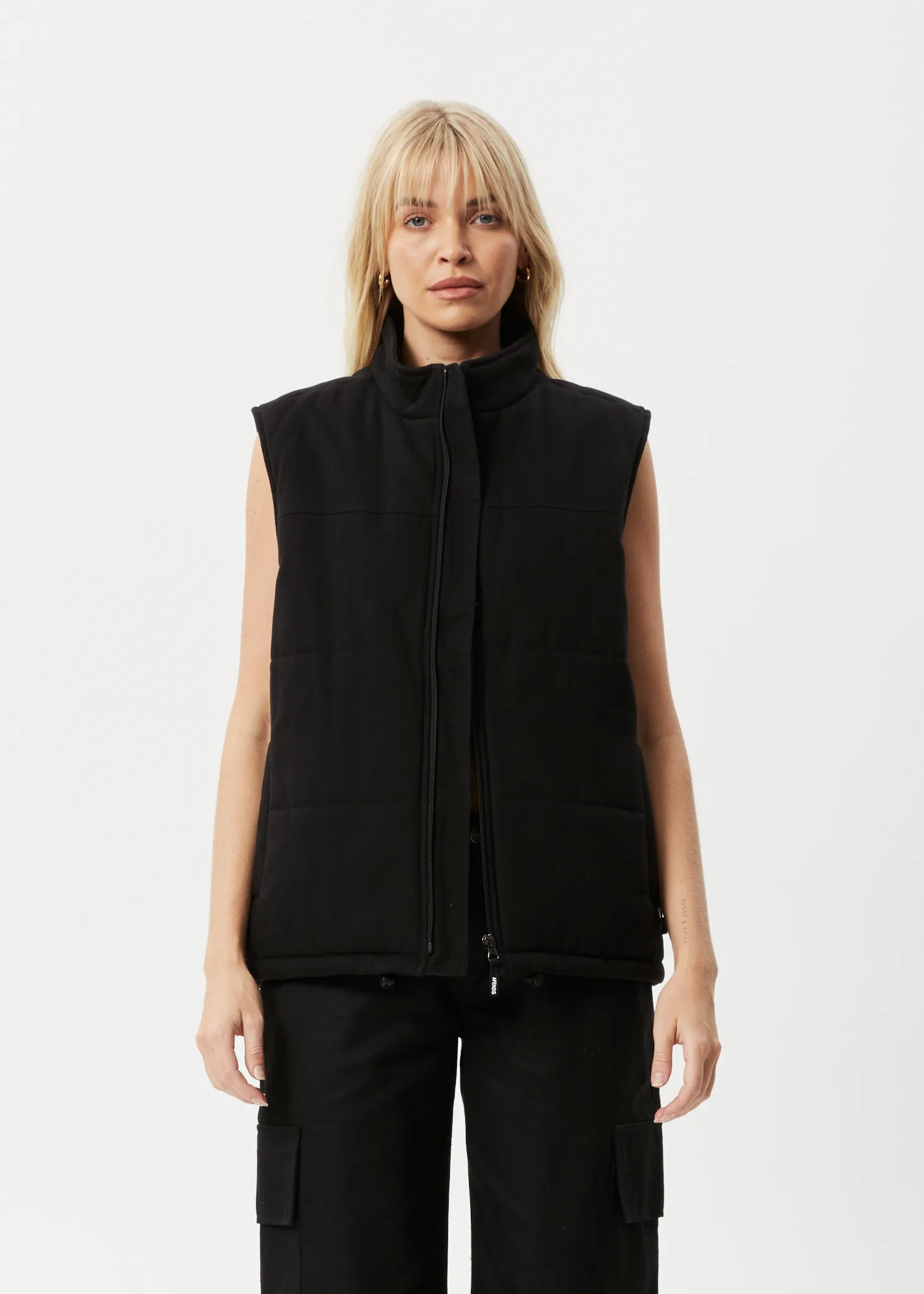 AFENDS Midnight - Puffer Vest - Black