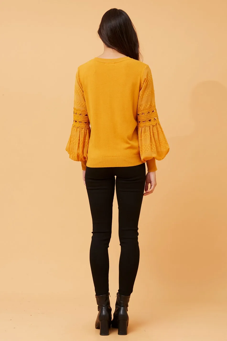 ALBANY BALLOON SLEEVE KNIT JUMPER