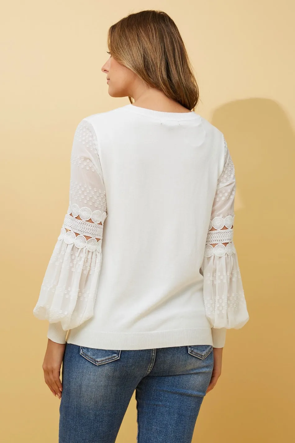 ALBANY BALLOON SLEEVE KNIT JUMPER