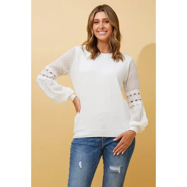 ALBANY BALLOON SLEEVE KNIT JUMPER