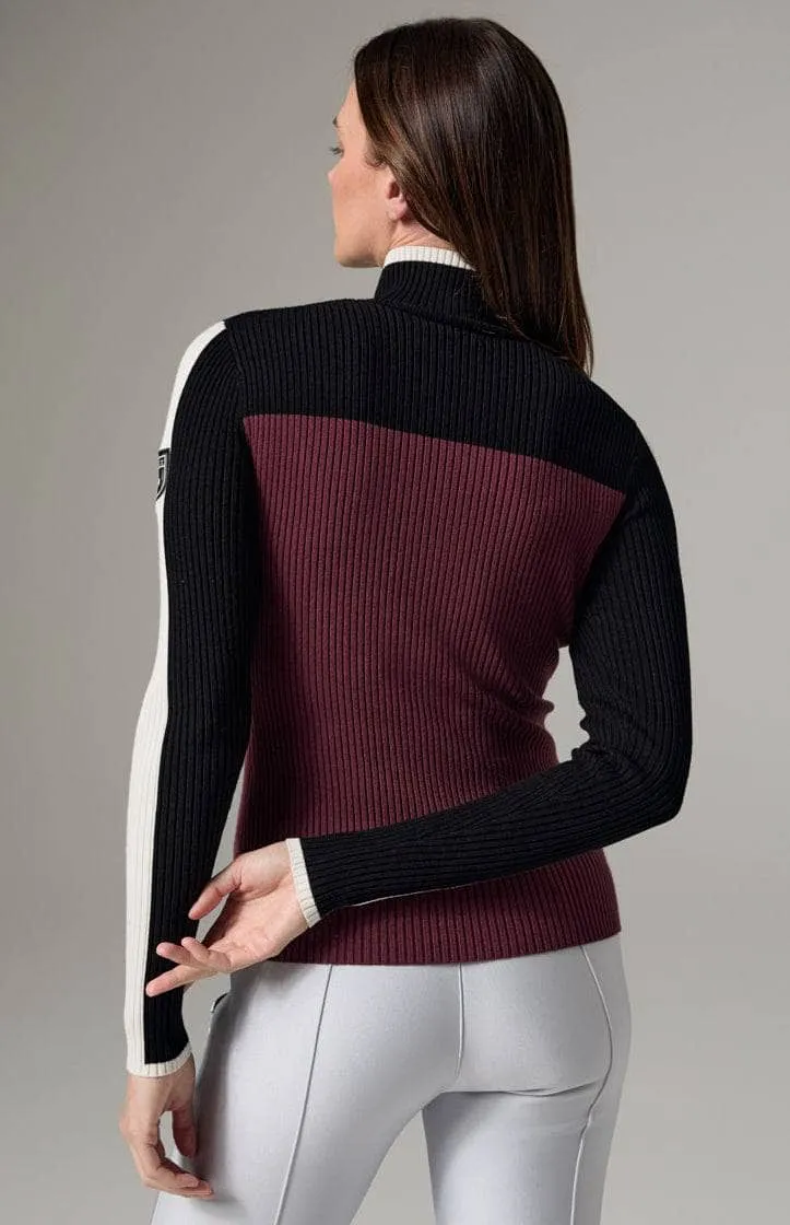 Ali 1/2 Zip Sweater | burgundy