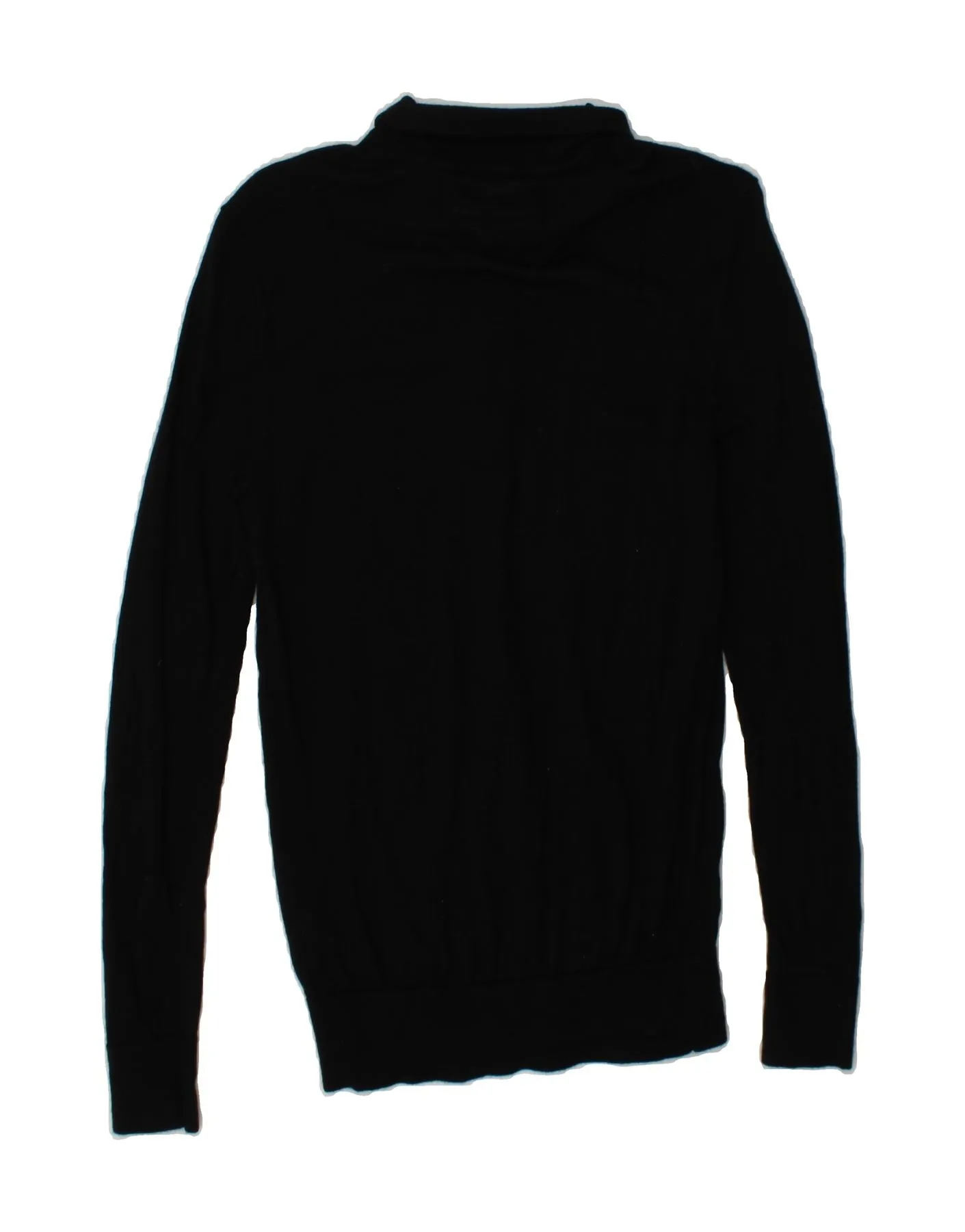 ALL SAINTS Mens Polo Neck Jumper Sweater XS Black Merino Wool