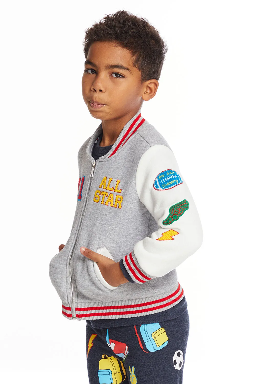 All Star Varsity Patches Boys Jacket