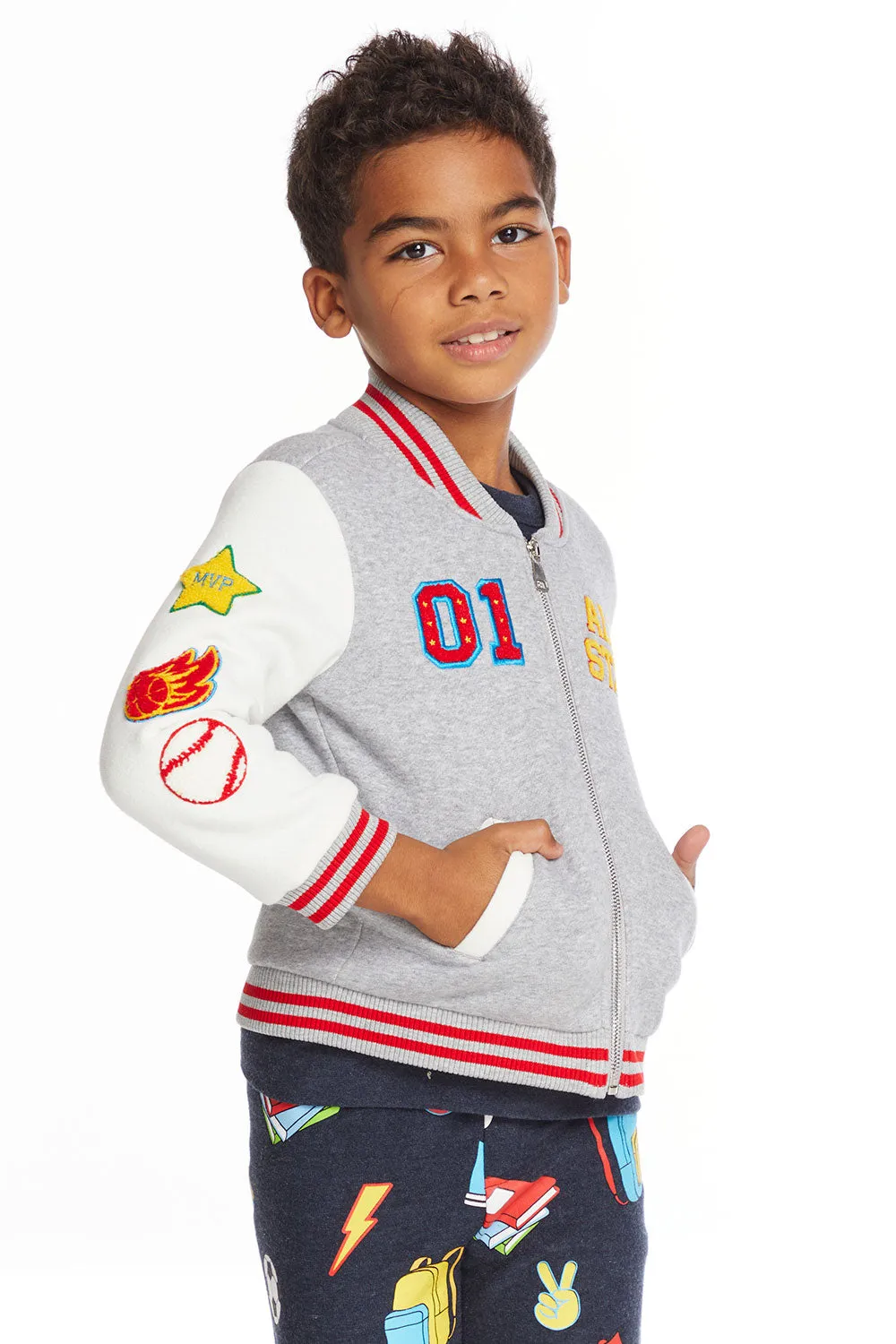 All Star Varsity Patches Boys Jacket