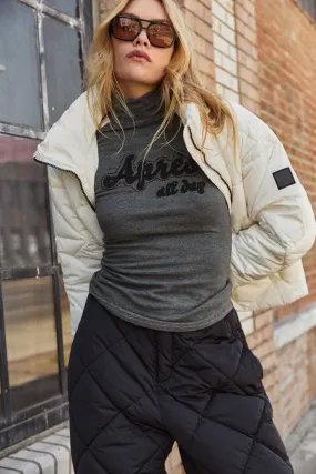 Apres All Day Mockneck | Heather Grey