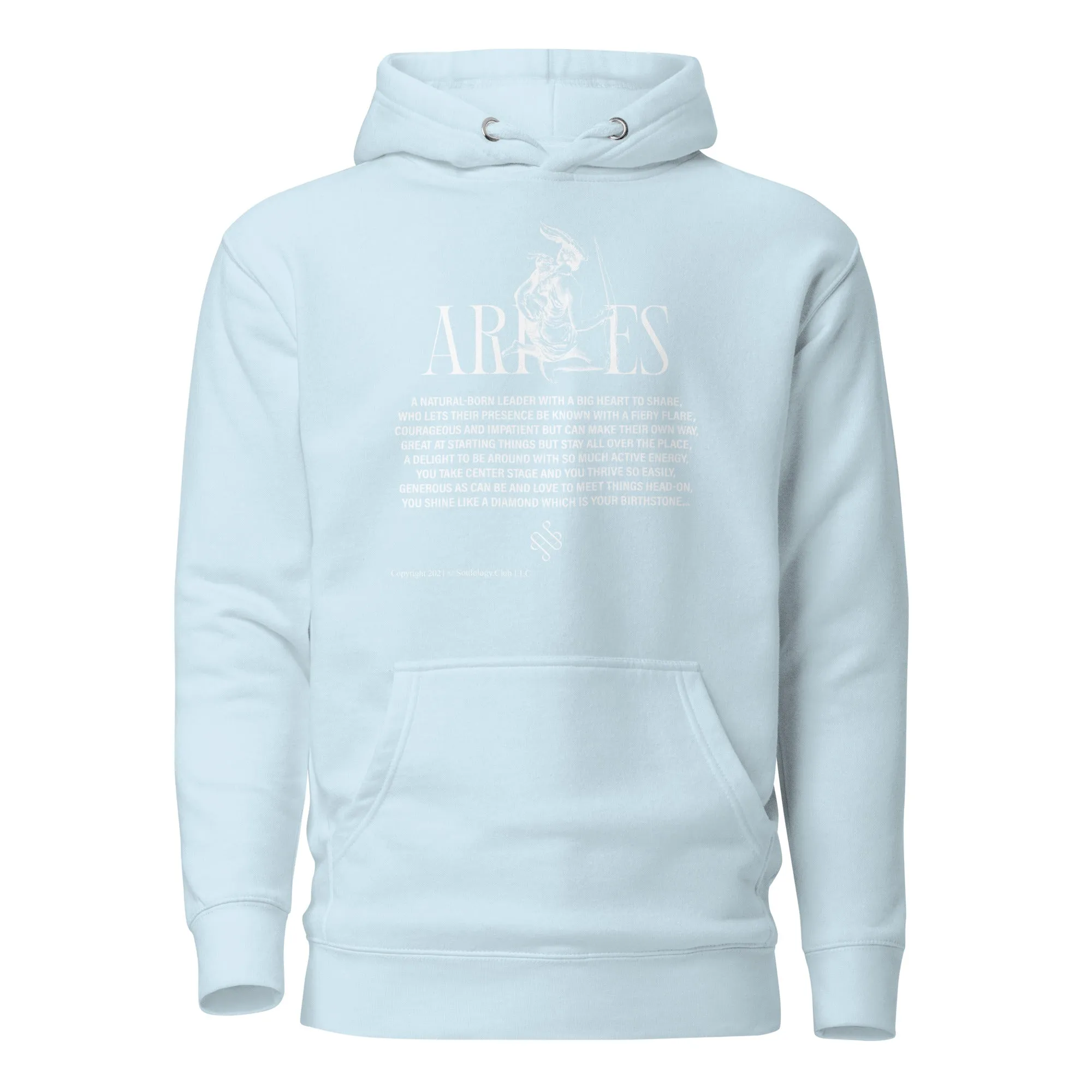 Aries Unisex Zodiac Poetry Hoodie