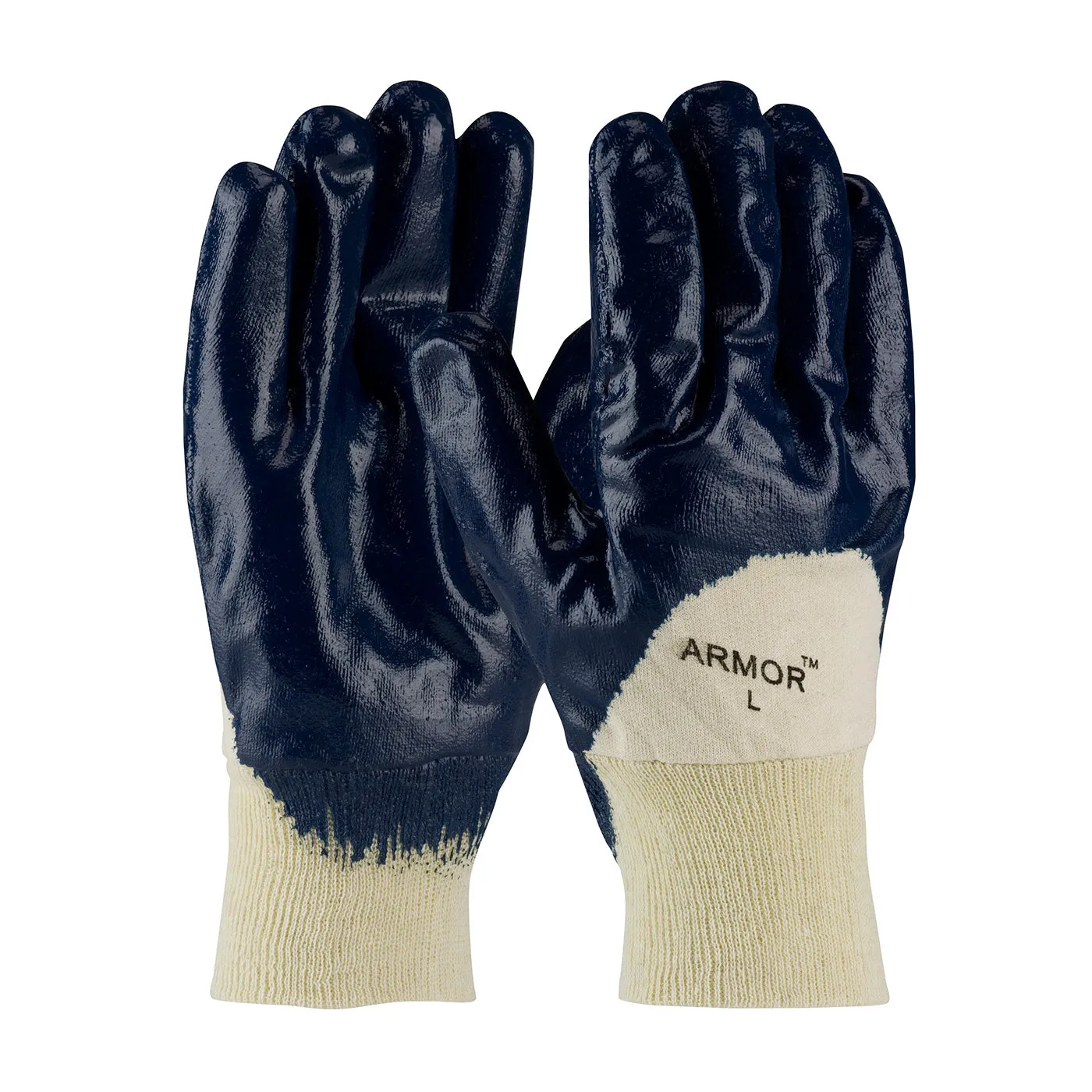 ArmorTuff 56-3151 Nitrile Dipped with Jersey Liner and Smooth Finished Knit Wrist Safety Glove (One Dozen)