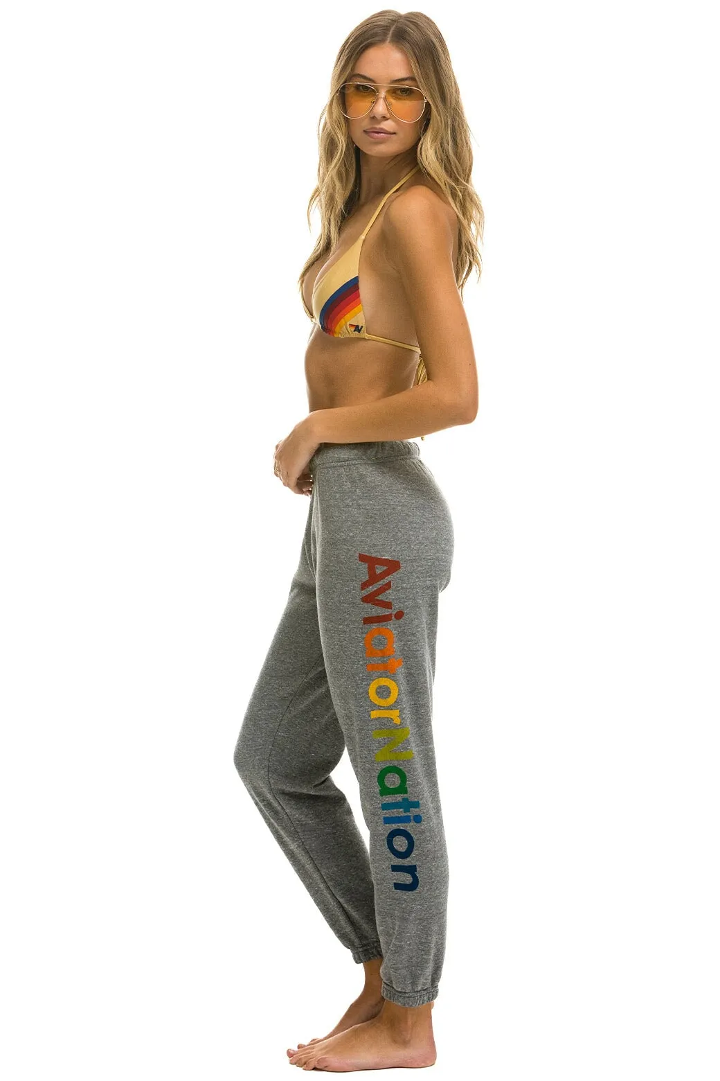 AVIATOR NATION VAIL SWEATPANTS - HEATHER GREY