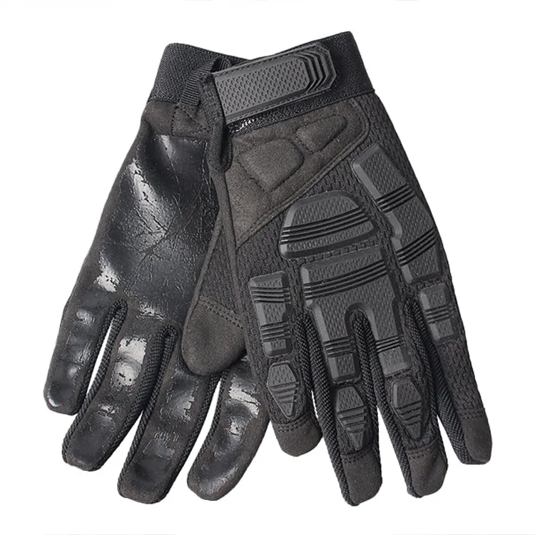 B33 Outdoor Mountaineering Riding Anti-Skid Protective Motorcycle Gloves, Size: M(Black)