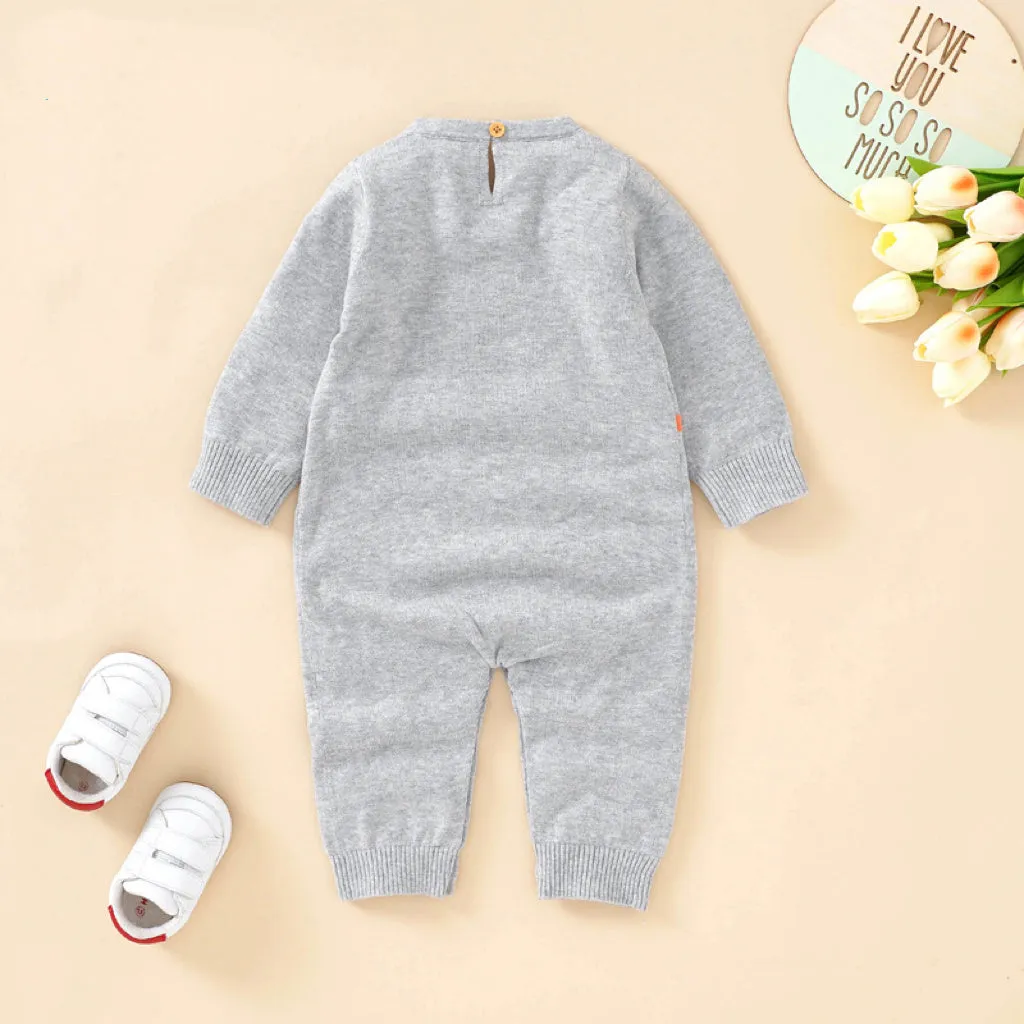 Baby Cute Bird Pattern Long Sleeve Knitted Pullover Rompers by MyKids-USA™