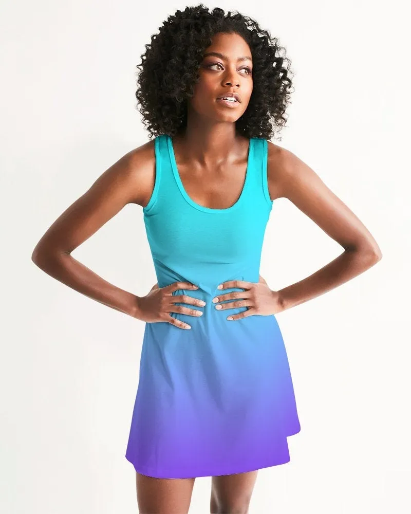 Bahama Blue Ombre Racerback Dress