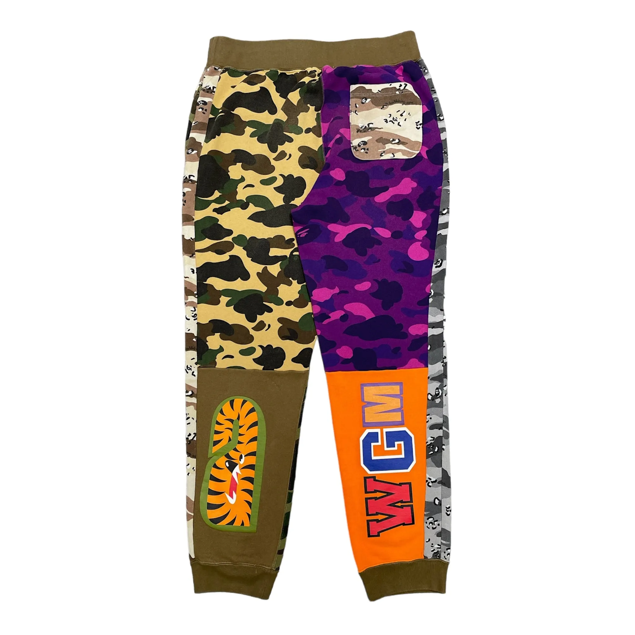 BAPE Crazy Camo Sweatpants Multicolor Pre-Owned