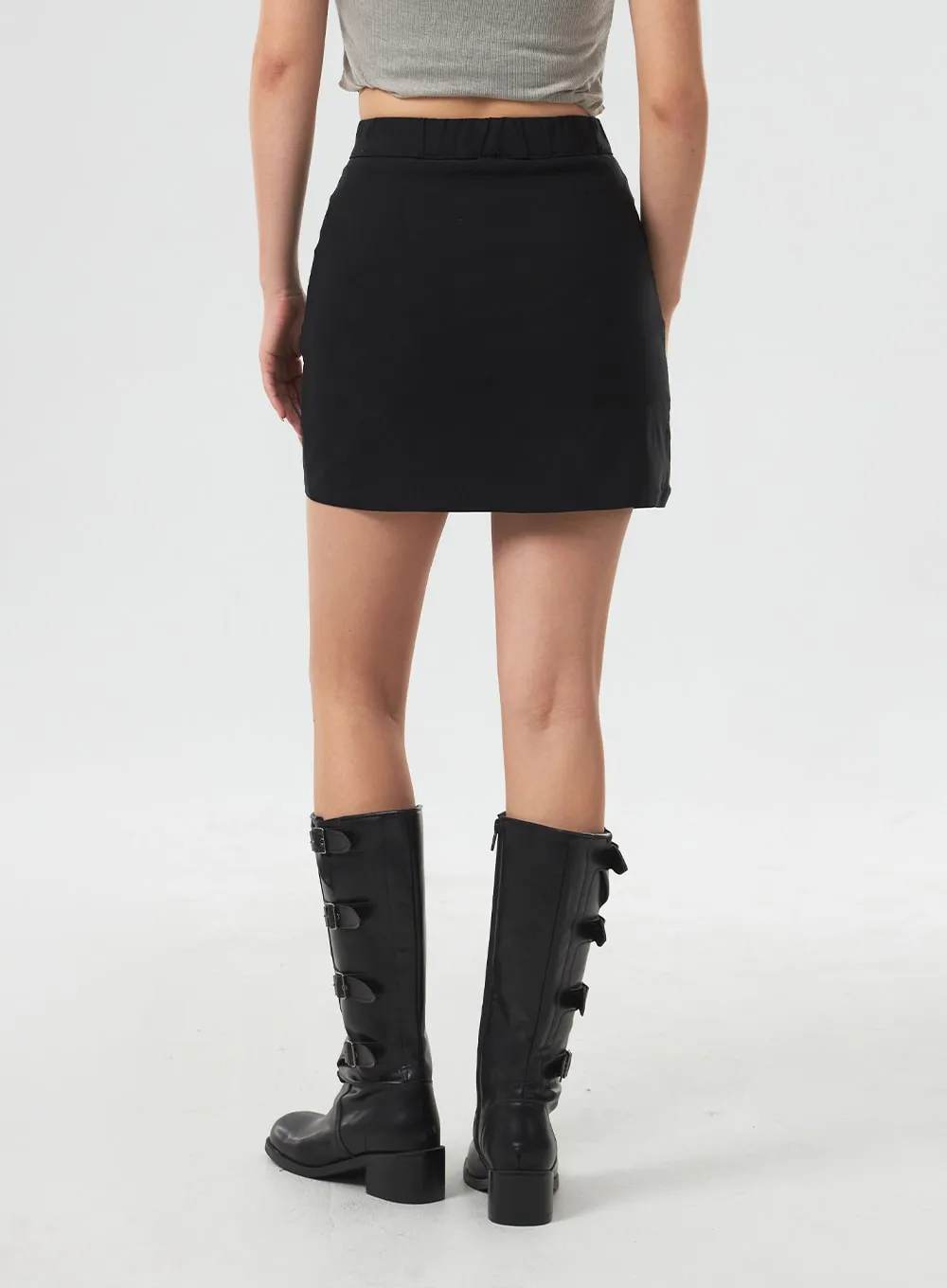 Basic High Waist Mini Skirt CM331