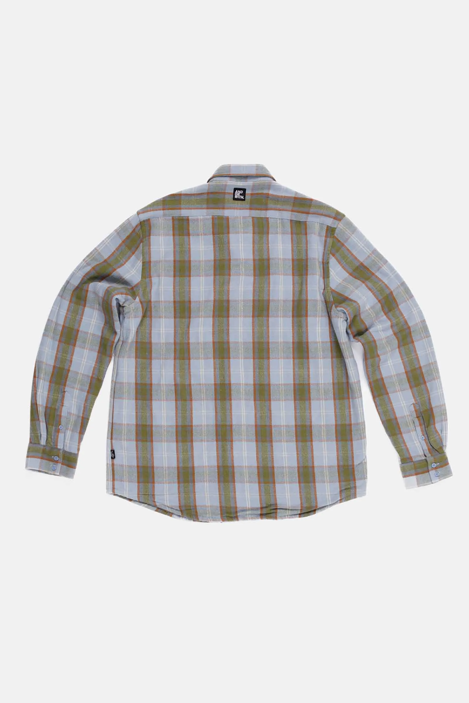 Beached Out Flanno Shacket Baby Blue/Green