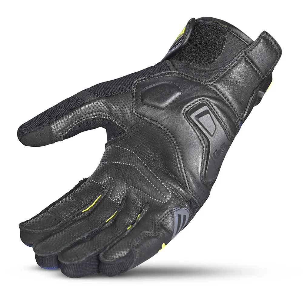 BELA - Daring  Racing Motorbike Gloves - Blue Yellow Black