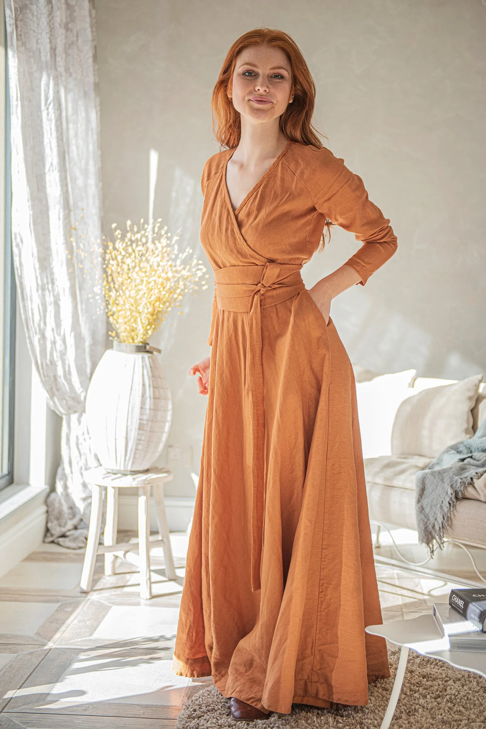 Belted Dress from Heavyweight Linen