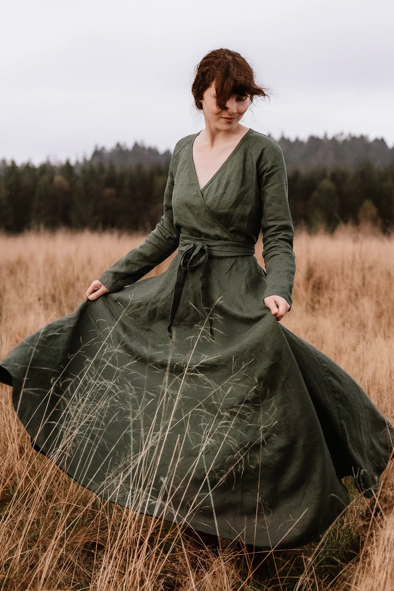 Belted Dress from Heavyweight Linen