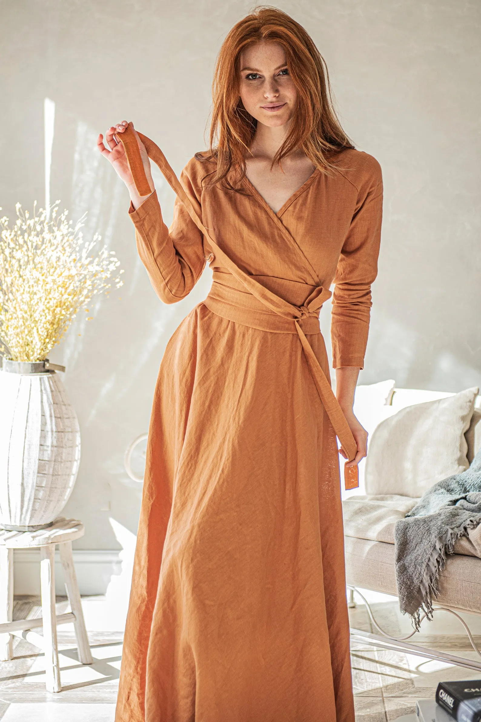 Belted Dress from Heavyweight Linen