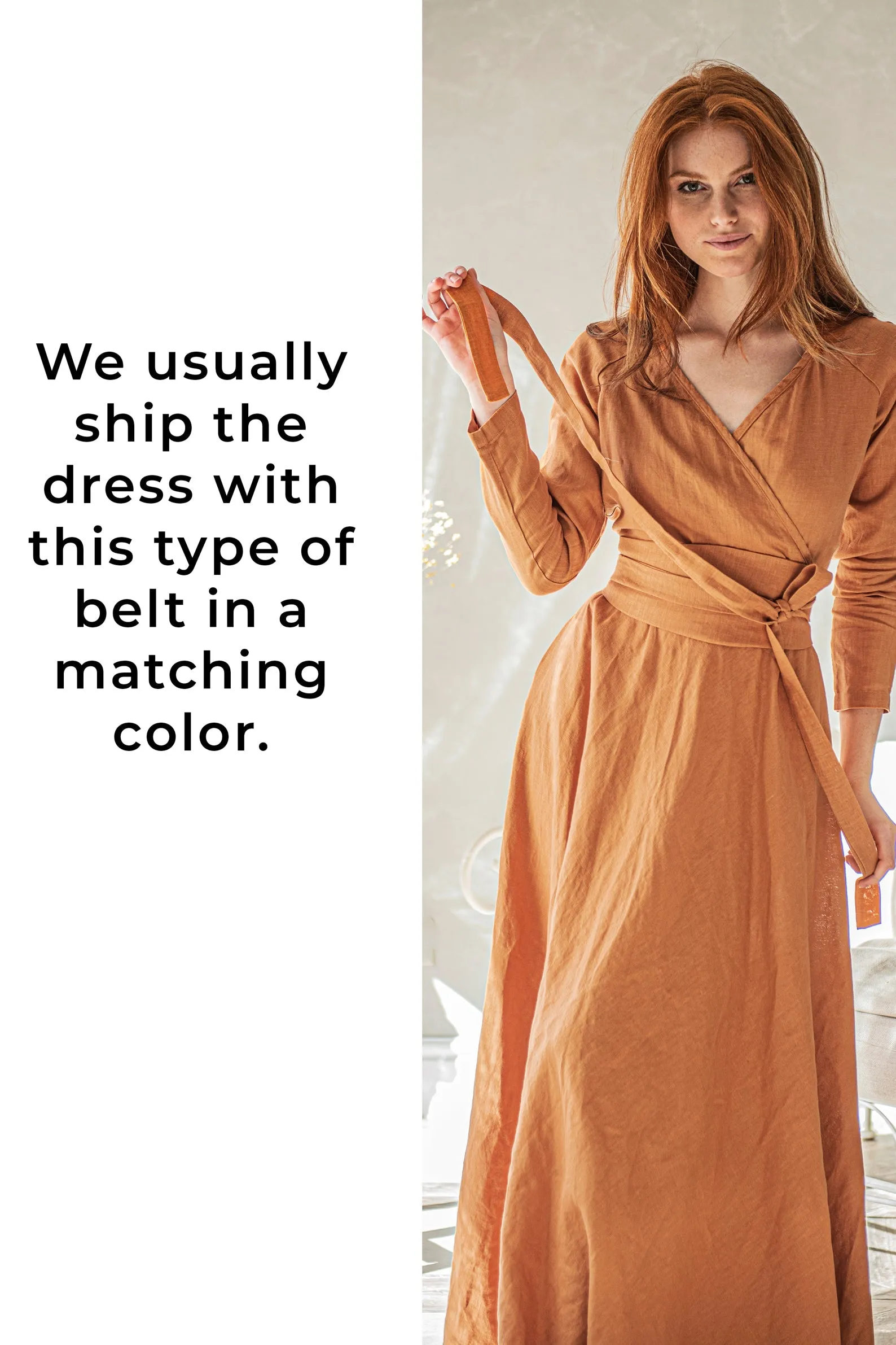 Belted Dress from Heavyweight Linen