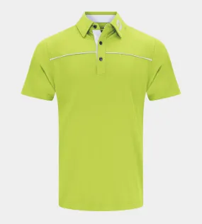 BLOCK PIQUE POLO - LIME