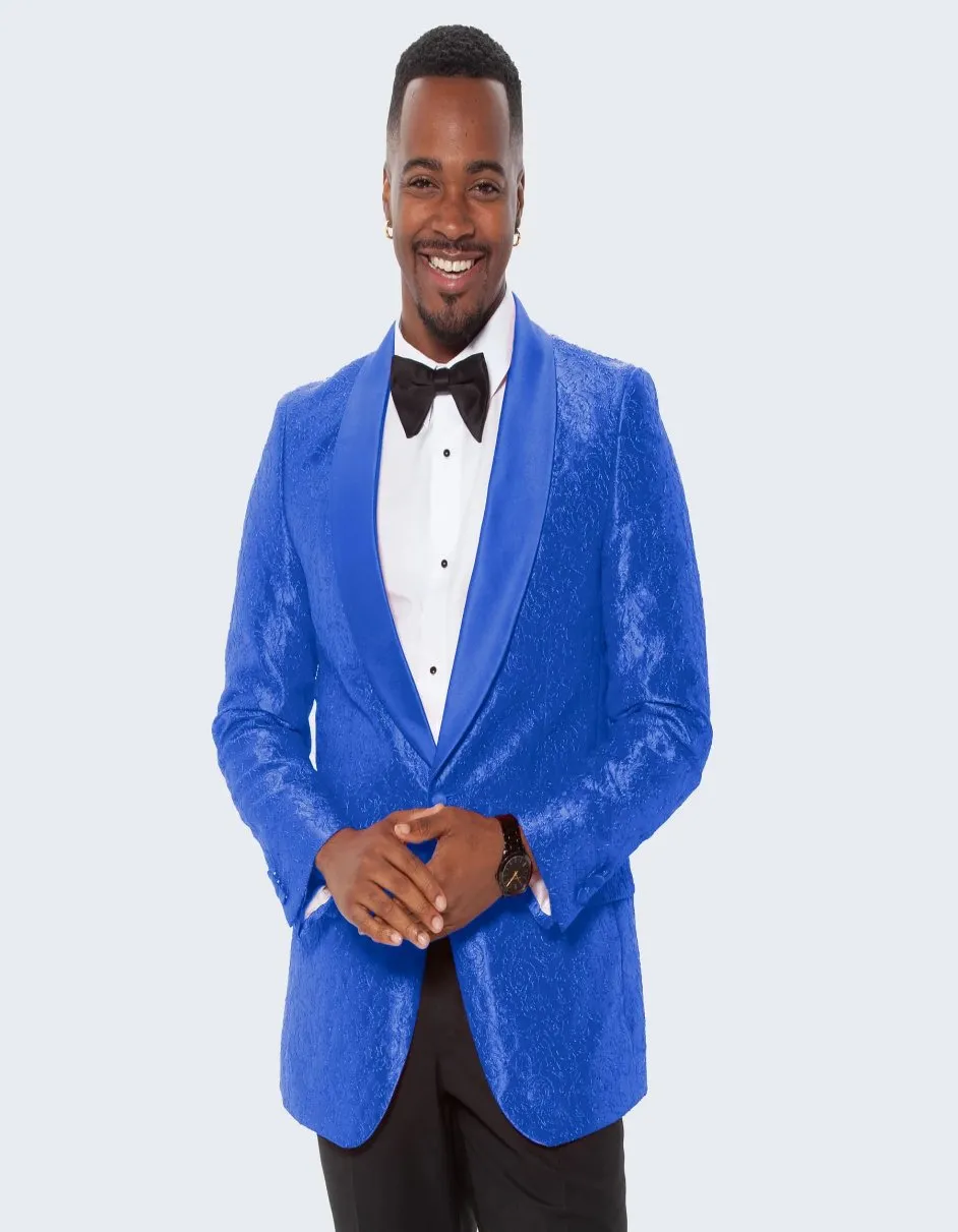 Blue Prom Suit - Blue Homecoming Single Breasted Guys Outfit