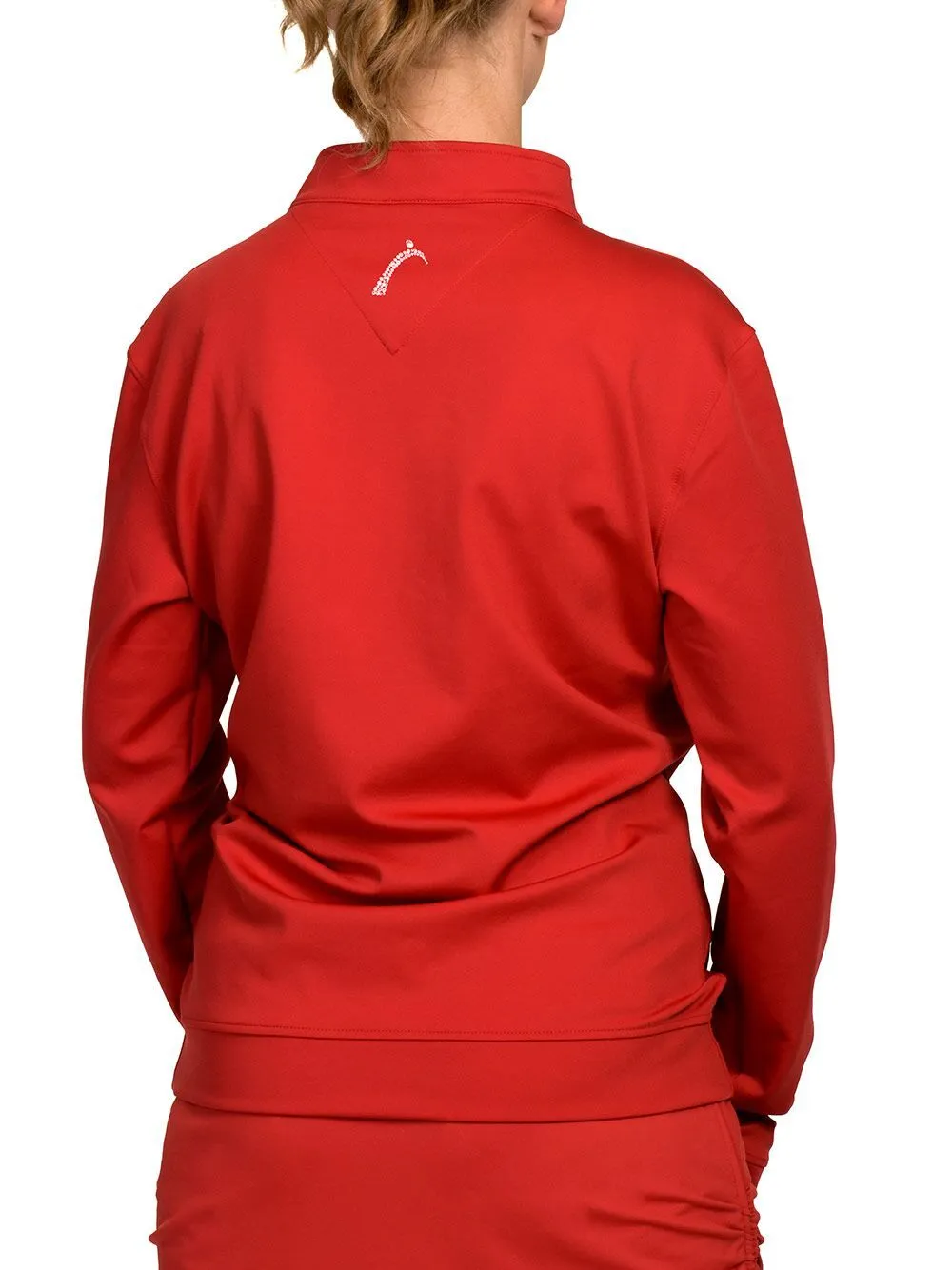 Boyfriend Pullover Red - Women's Golf Day Capsule - FINAL SALE- FINAL SALE