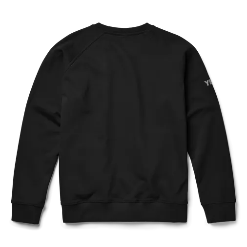 Brushed Fleece Crewneck Pullover Black