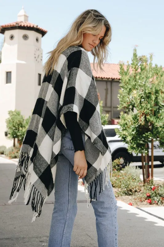 Buffalo Plaid Poncho