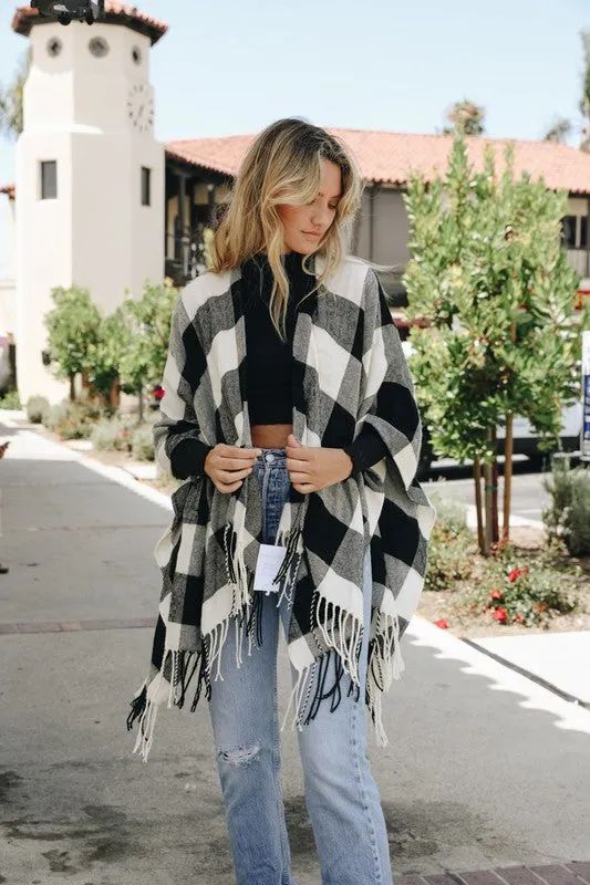 Buffalo Plaid Poncho