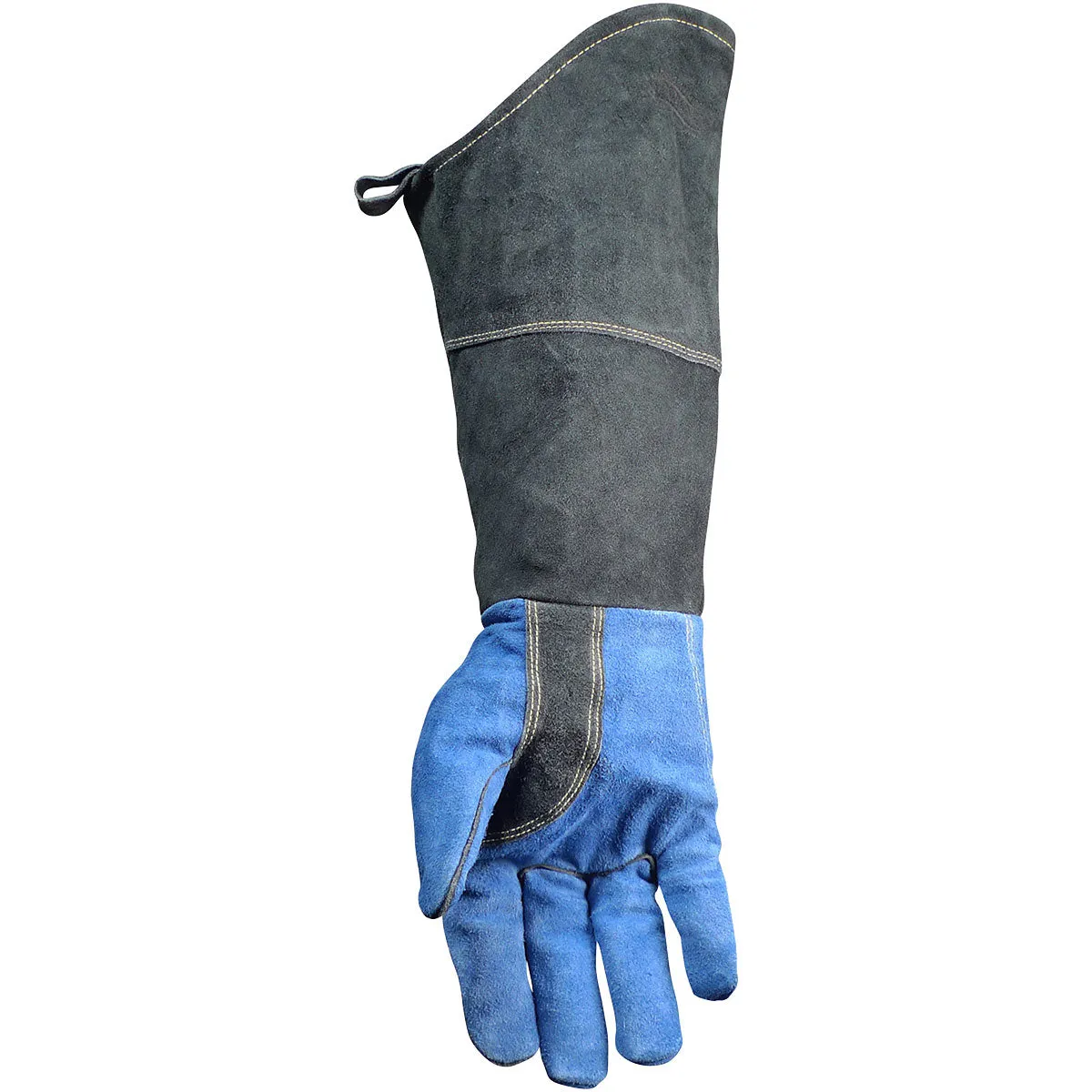 Caiman 1508 18" Premium Split Cowhide MIG/Stick Welder's Glove with Fleece Lining w/ Scalloped Cuff Safety Glove (One Dozen)