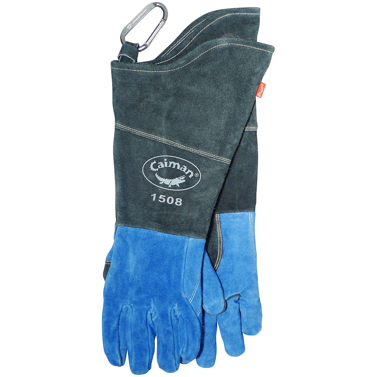 Caiman 1508 18" Premium Split Cowhide MIG/Stick Welder's Glove with Fleece Lining w/ Scalloped Cuff Safety Glove (One Dozen)