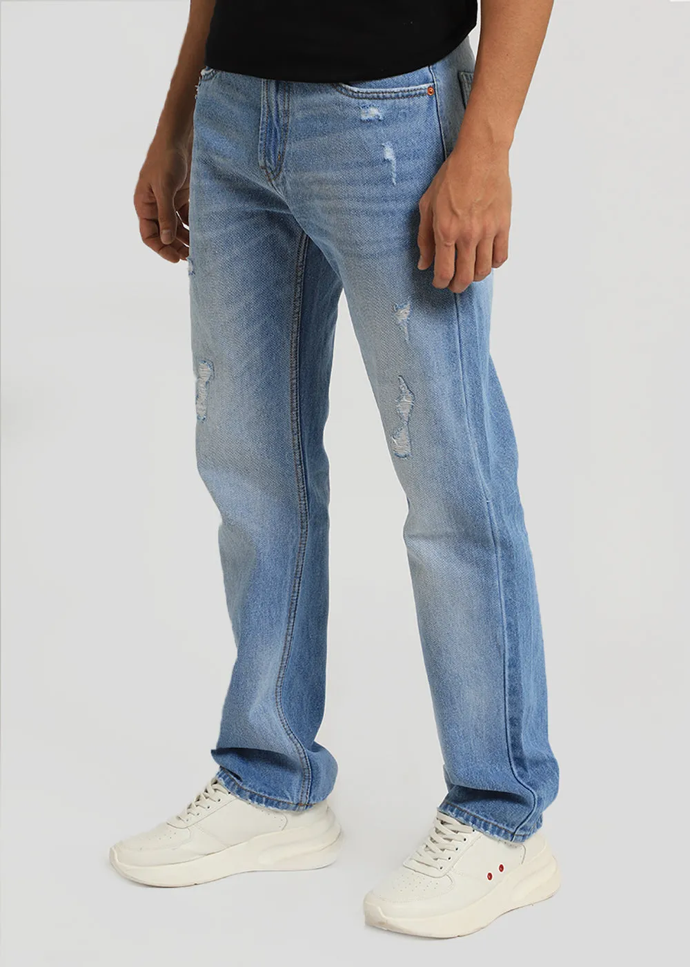 Carter Ribbed Blue Straight fit Jeans