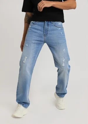 Carter Ribbed Blue Straight fit Jeans