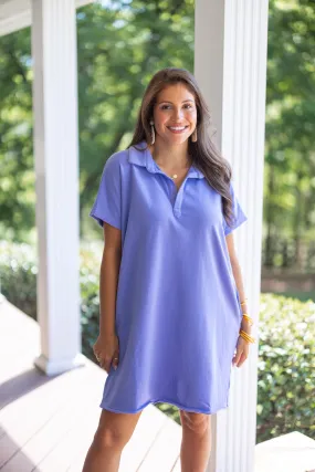 Casual Sass Washed Periwinkle Dress