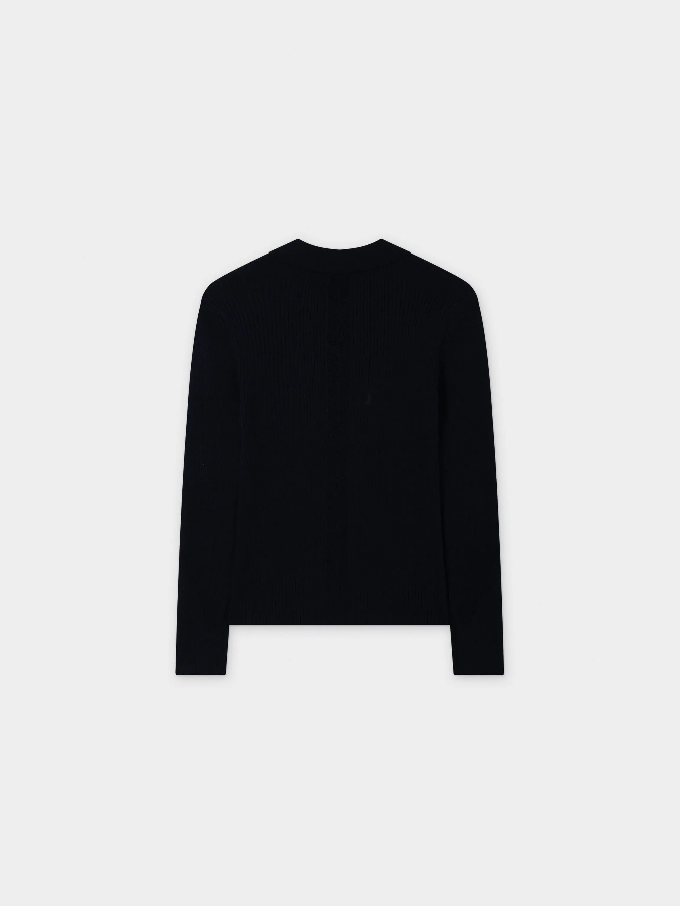 Center Design Sweater-Navy