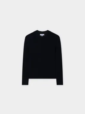 Center Design Sweater-Navy