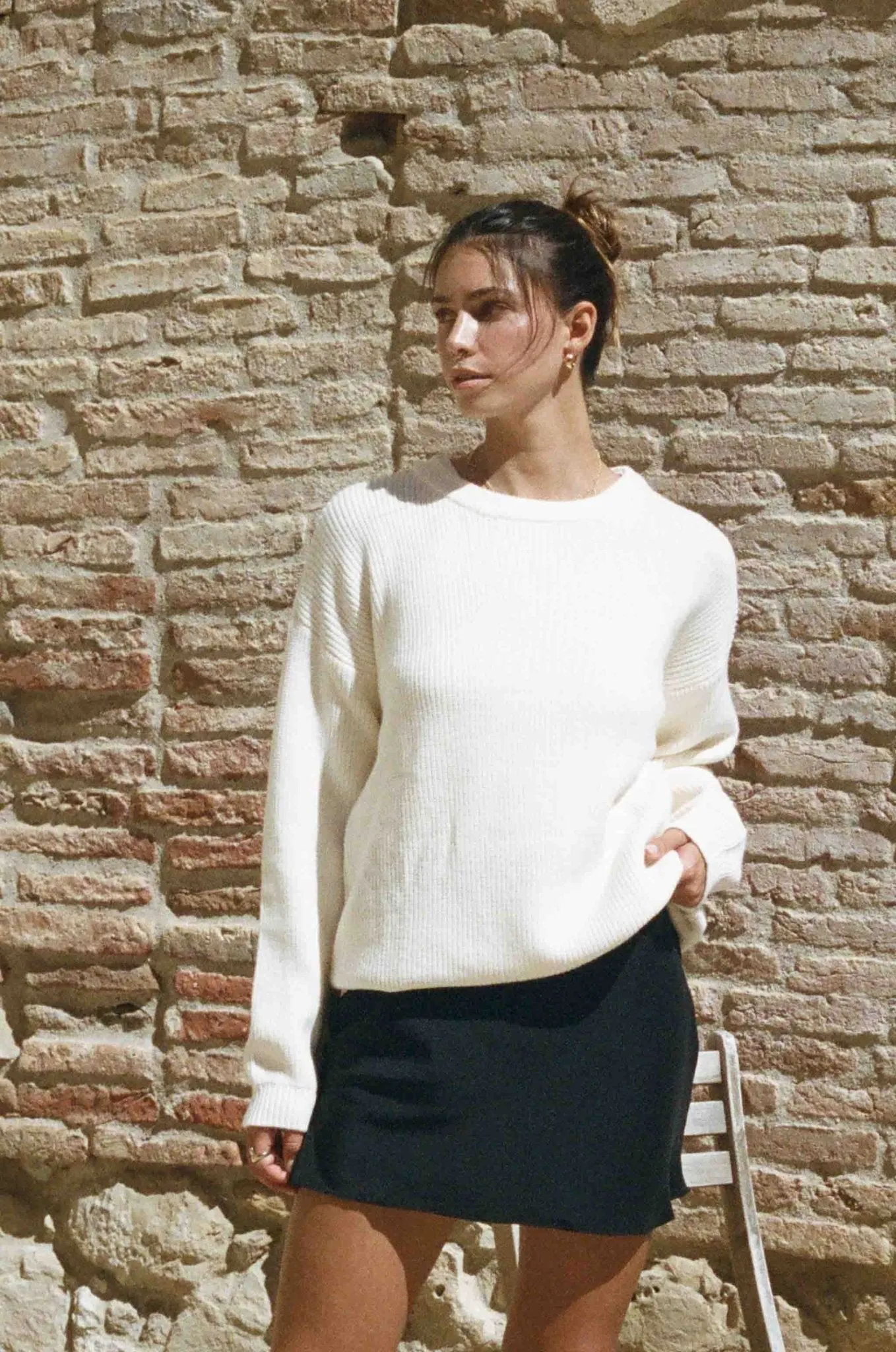 Charles Sweater - Ivory White