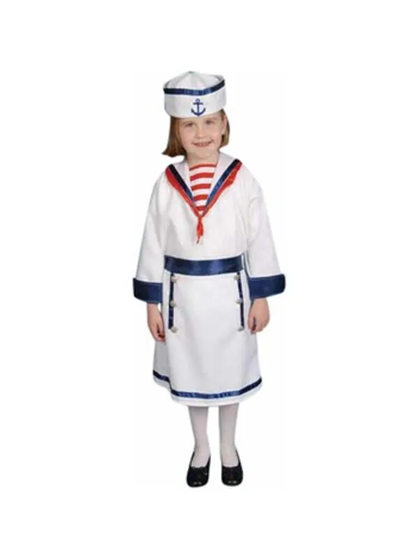 Child's Girl Sailor Costume Dress